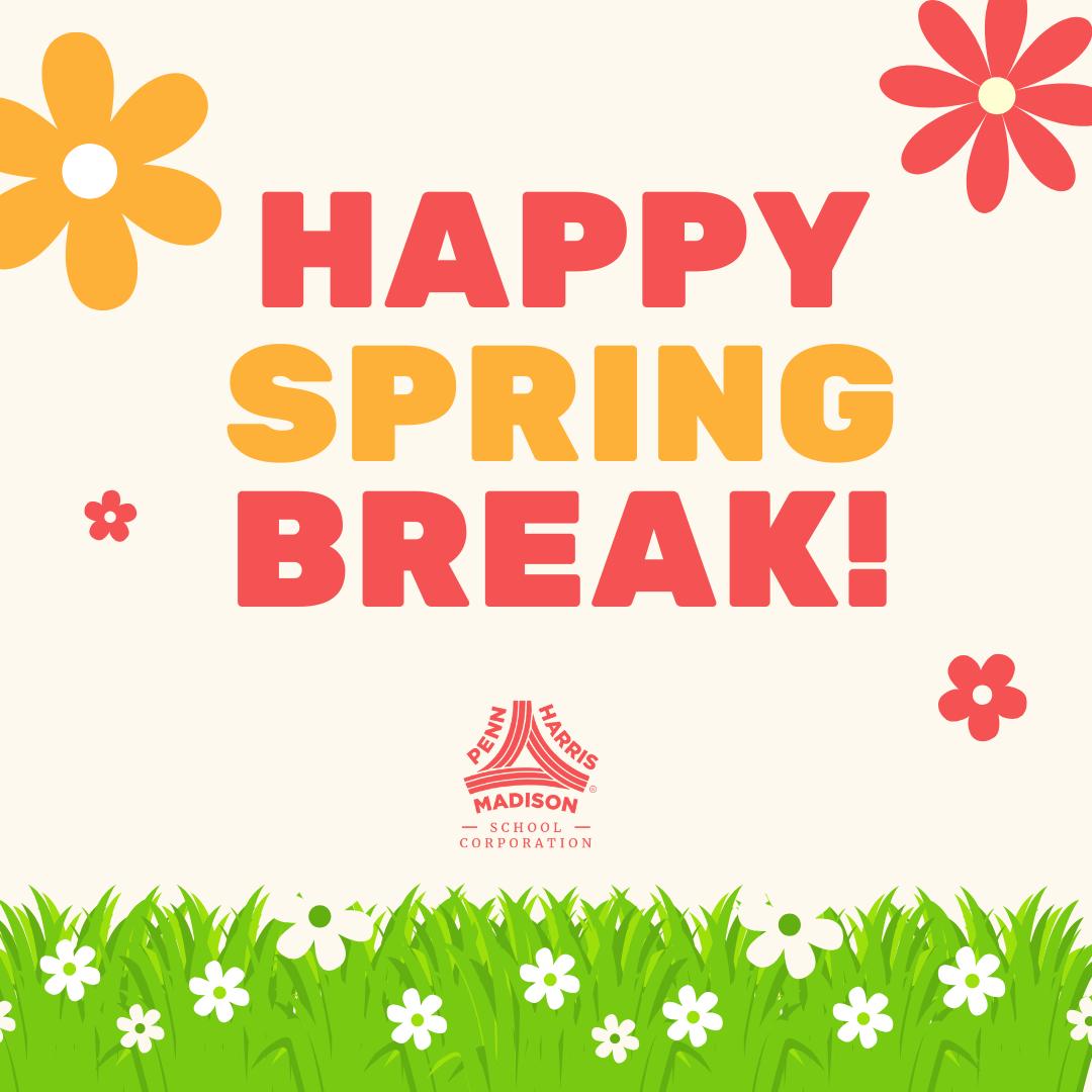 As schools begin to dismiss, we'd like to wish everyone a fun, relaxing, and safe Spring Breakโyouโve earned it! ๐๐โ๏ธ