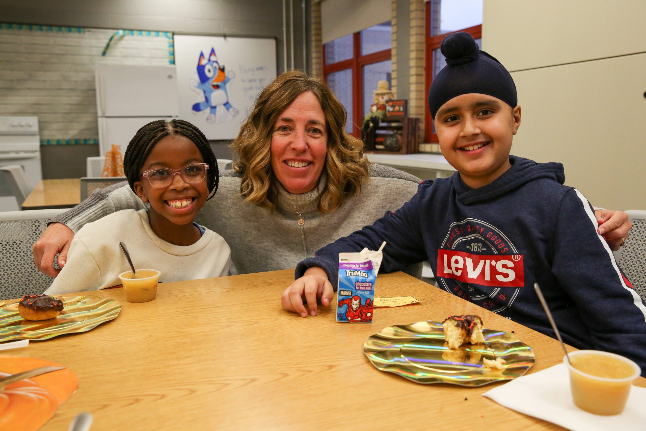 Bittersweet Principal Bob Thompson & students