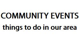 Community events list: things to do in our area