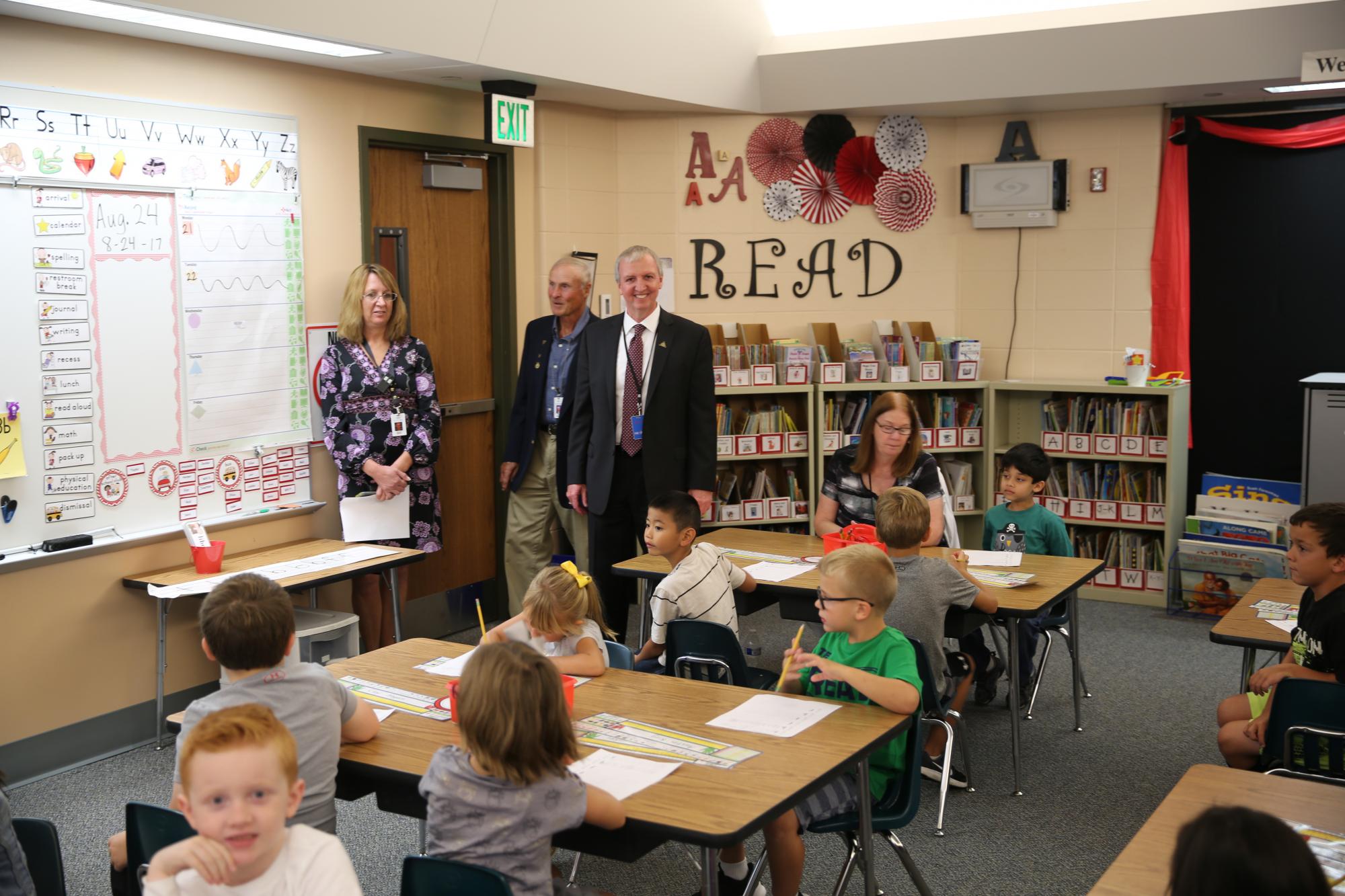 Dr. Thacker visits Northpoint classrooms