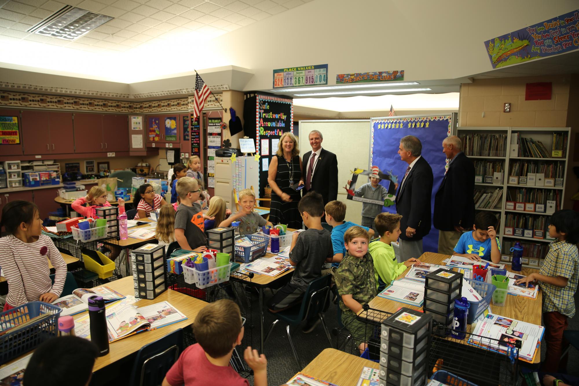 Dr. Thacker visits Northpoint classrooms